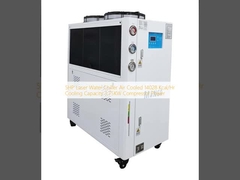 5HP Laser Water Chiller Air Cooled 14028 Kcal/Hr Cooling Capacity 3.75KW Compressor Power