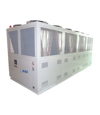 Good price Compact Air Cooled Screw Chiller 150HP 150KW With Fans Aluminum Fin online