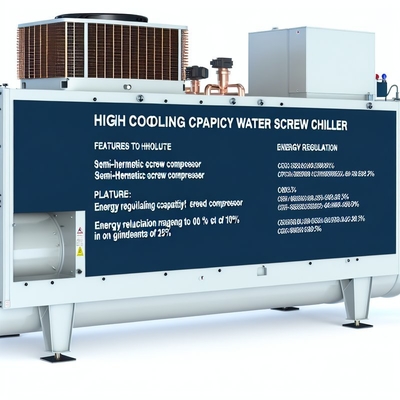 Good price High Cooling Capacity Water Cooled Screw Chiller with Semi-hermetic Screw Compressor and Energy Regulate 0-25%-50%-75%-100% online